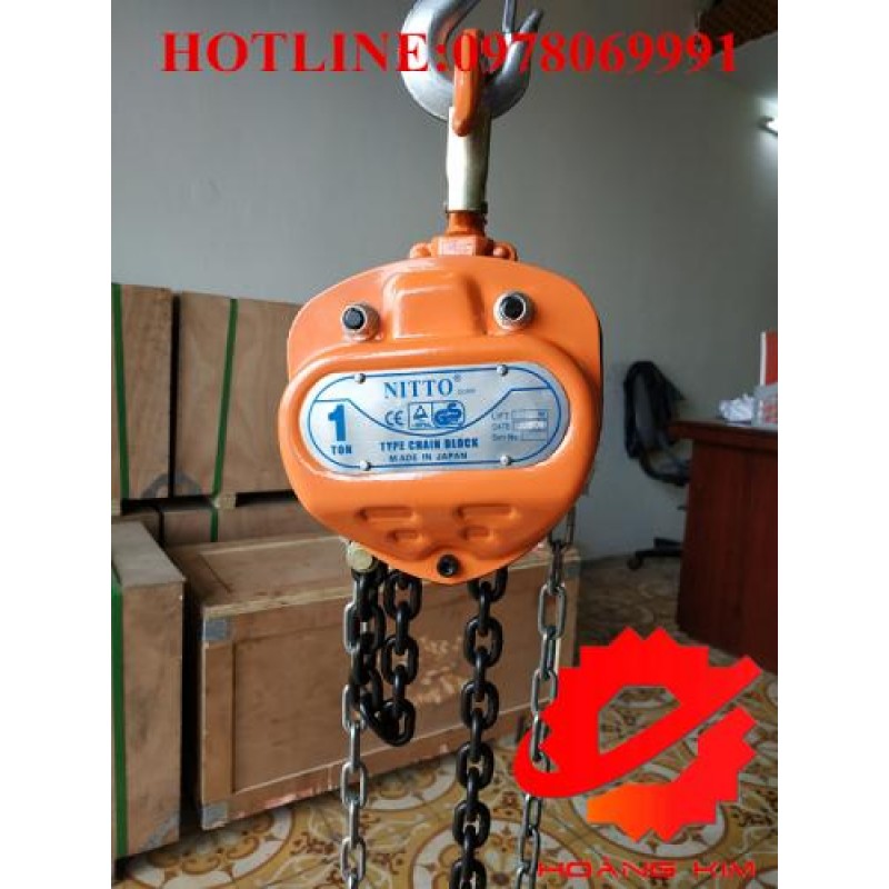 Pa lăng xích kéo tay nitto Nhật Bản || HOÀNG KIM COMPANY 