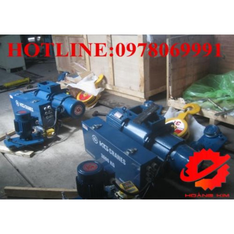 Pa lăng cáp điện KG được nhập khẩu chính hãng từ Hàn Quốc