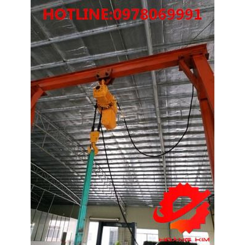 【GIÁ TỐT】Pa lăng xích điện 5 tấn 4 mét cố định || HOÀNG KIM
