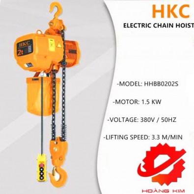 【GIÁ TỐT】Pa lăng xích điện HKC 2 tấn cố định || HOÀNG KIM