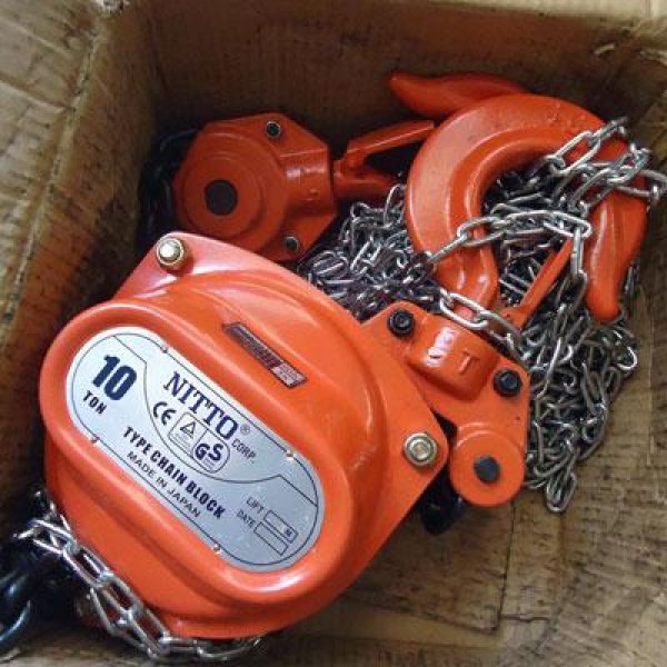  【GIÁ TỐT】Pa lăng xích kéo tay Nitto 10 tấn || HOÀNG KIM 
