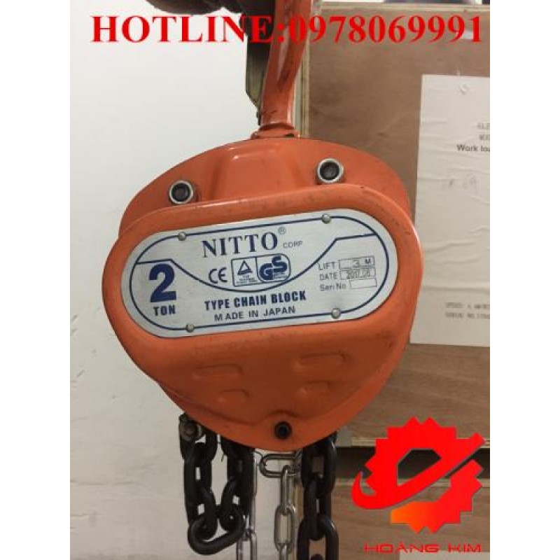 Pa lăng xích kéo tay chính hãng - Nhập khẩu 100% từ Nhật Bản, Hàn Quốc