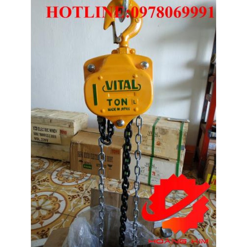 Pa lăng xích kéo tay 1 tấn || HOÀNG KIM COMPANY