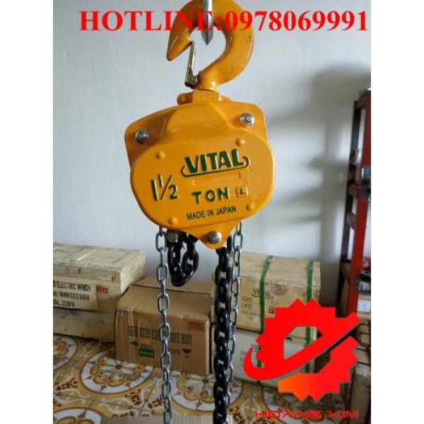 【GIÁ TỐT】Pa lăng xích kéo tay Vital 1.5 tấn || HOÀNG KIM
