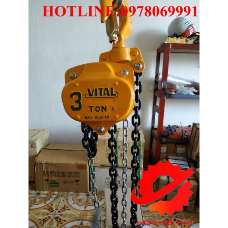【GÍA TỐT】Pa lăng xích kéo tay 3 tấn || HOÀNG KIM